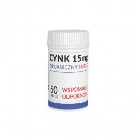 Cynk Organiczny Forte 15 mg 50 tabletek