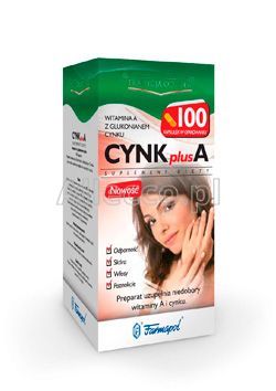 Cynk Plus A 100 kapsułek