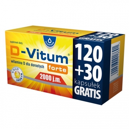 D-Vitum Forte 2000 j.m. 150 kapsułek