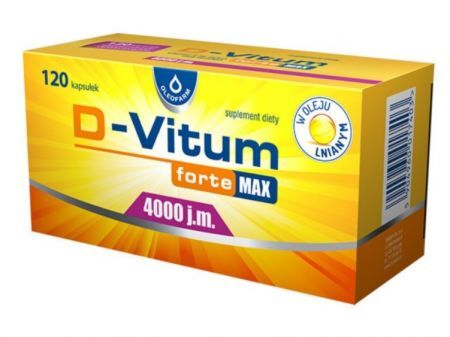 D-Vitum Forte Max 4000 j.m. kapsułki z witaminą D, 120 szt.
