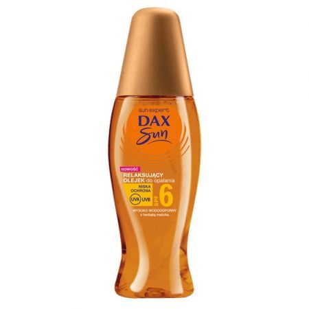 Dax sun relaksujący olejek do opalania z harbatą matcha, spray spf 6 150ml