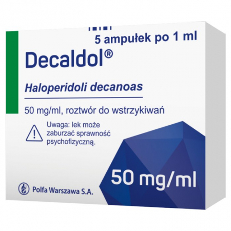 Decaldol  50 mg/ml 5 ampułek po 1 ml roztwór do wstrzykiwań
