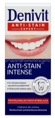 DENIVIT ANTI-STAIN EXPERT Profesjonalna pasta wybielająca 50 ml / Białe zęby
