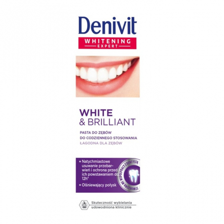 Denivit White & Brilliant wybielająca pasta do zębów, 50 ml