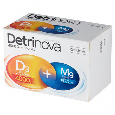 Detrinova 4000 D3 + Magnez 60 tabletek