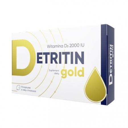 Detritin Gold D3 2000 IU 75 kapsułek