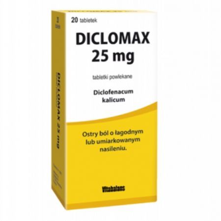 Diclomax  25mg 20 tabletek