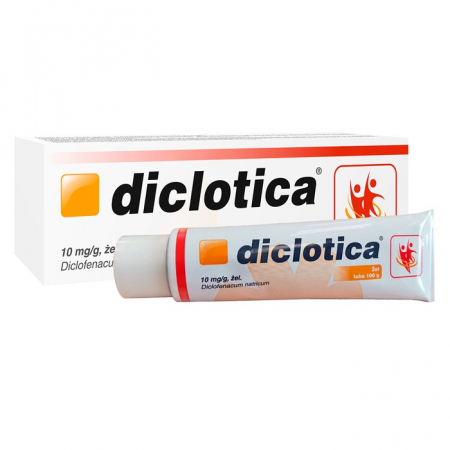 Diclotica 10 mg/g żel przeciwzapalny z diklofenakiem, 100 g