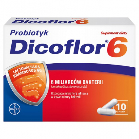 Dicoflor 6 probiotyk w kapsułkach, 10 szt.