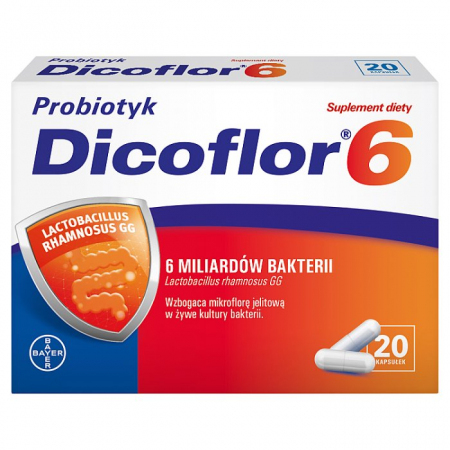 Dicoflor 6 probiotyk w kapsułkach, 20 szt.
