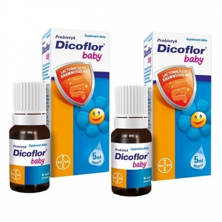 Dicoflor Baby probiotyk w kroplach dla niemowląt i dzieci dwupak, 2 x 5 ml