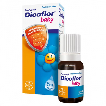 Dicoflor Baby probiotyk w kroplach dla niemowląt i dzieci, 5 ml