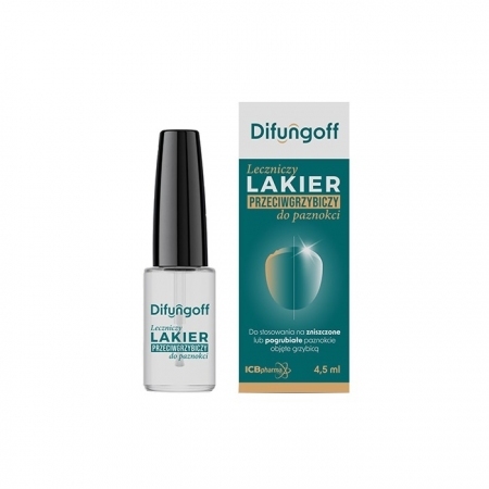 Difungoff przeciwgrzybiczy leczniczy lakier do paznokci, 4,5 ml