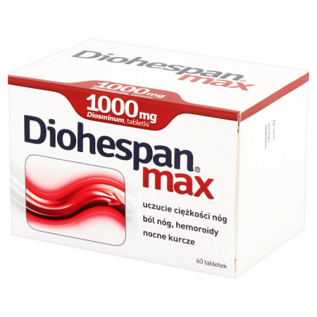 Diohespan Max 1000 mg 60 tabletek / Niewydolność żylna