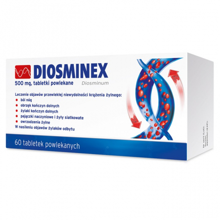 Diosminex 500 mg 60 tabletek powlekanych