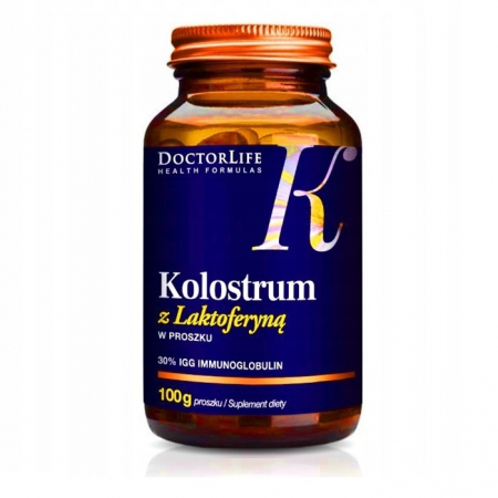 DoctorLife Kolostrum z laktoferyną w proszku, 100 g