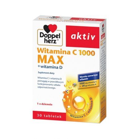 Doppelherz Aktiv Witamina C 1000 MAX 30 tabletek