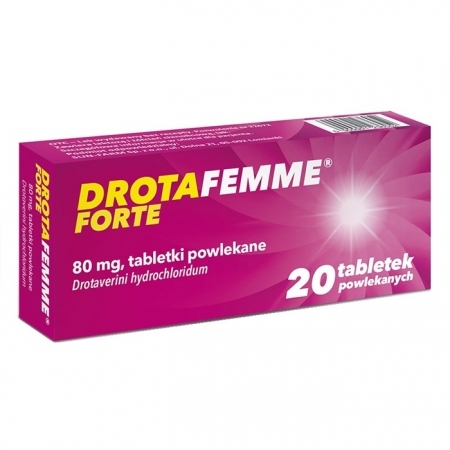 Drotafemme Forte 80 mg 20 tabletek / Skurcze mięśni gładkich