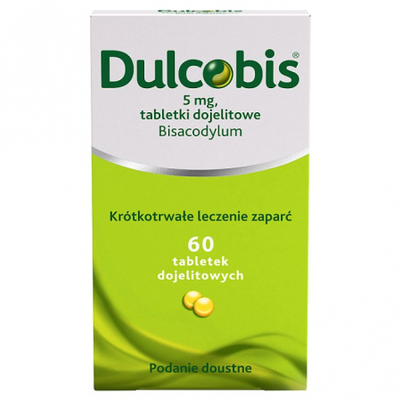 Dulcobis 5 mg tabletki dojelitowe na zaparcia, 60 szt.