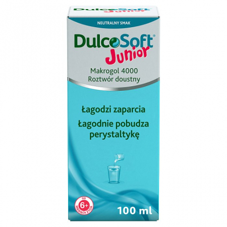 Dulcosoft Junior roztwór 100 ml / Zaparcia u dzieci
