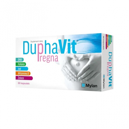 DuphaVit Pregna 30 kapsułek / Witaminy dla kobiet w ciąży i karmiących piersią