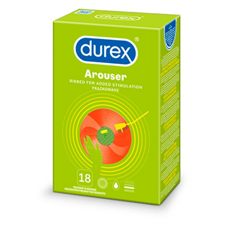 Durex Arouser Prezerwatywy prążkowane 18 szt.