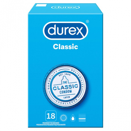 Durex Classic Prezerwatywy klasyczne 18 szt.