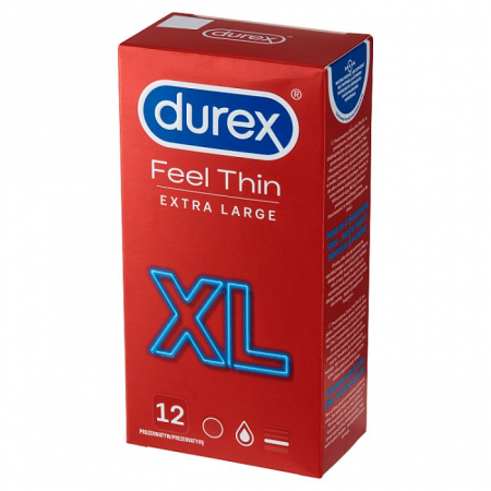 Durex  Feel Thin XL Prezerwatywy  12 sztuk