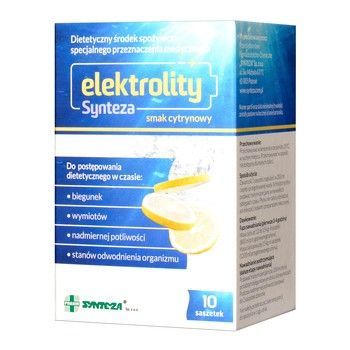 Elektrolity Synteza (smak cytrynowy) 10 saszetek do sporządzania zawiesiny