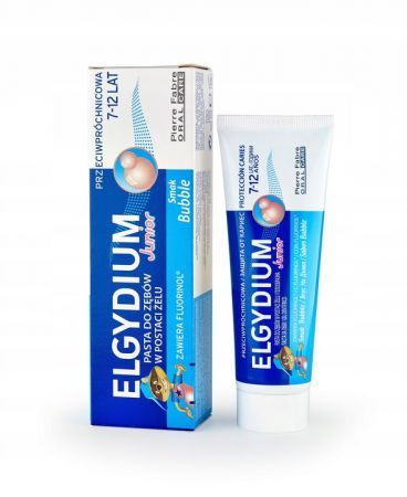 ELGYDIUM Junior Bubble Pasta do zębów dla dzieci (7-12 lat) 50 ml