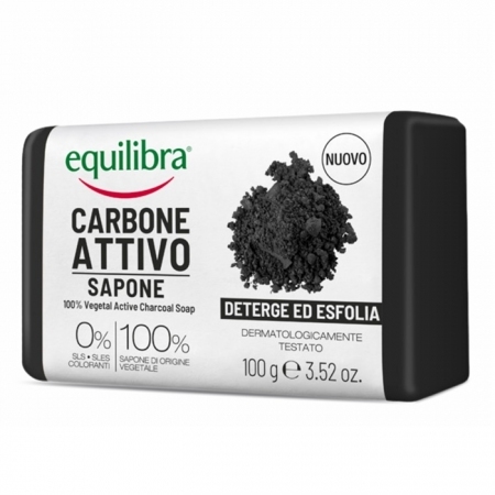 EQUILIBRA Oczyszczające mydło z Aktywnym Węglem 100 g