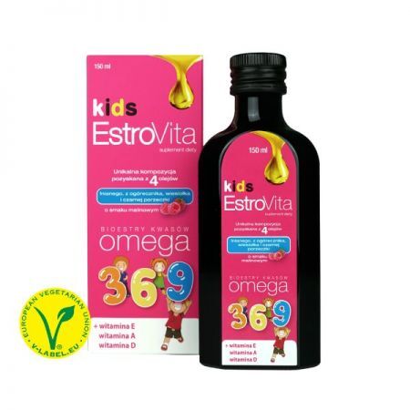 EstroVita Kids płyn o smaku malinowym 150 ml