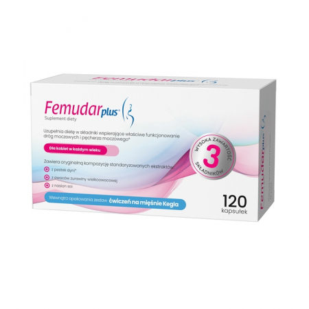 Femudar plus 120 kapsułek / dla kobiet na układ moczowy