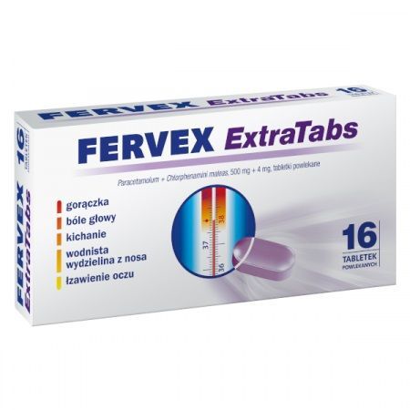 Fervex ExtraTabs 16 tabletek powlekanych