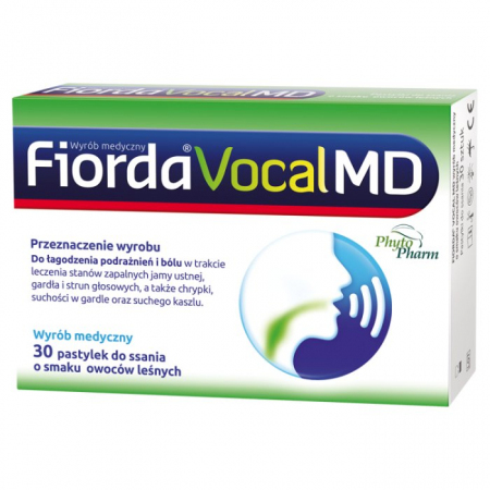 Fiorda Vocal MD owoce leśne 30 pastylek