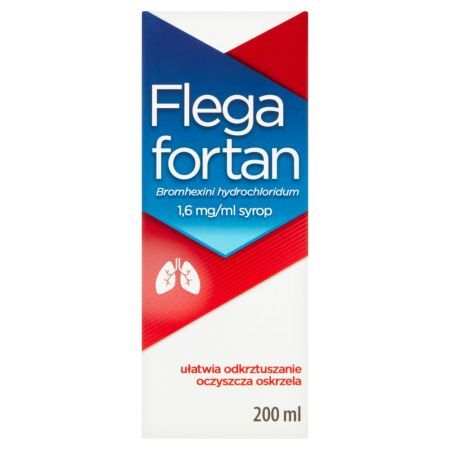 Flegafortan syrop 1,6mg/ml 200 ml / Kaszel mokry