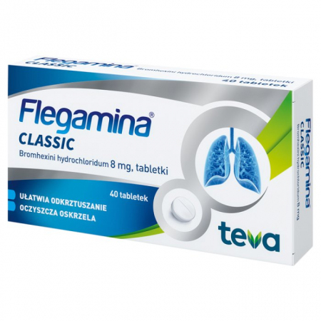 Flegamina Classic tabletki na kaszel mokry, 40 szt.