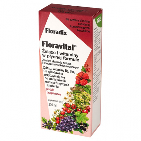 FLORADIX Floravital produkt bezglutenowy 250 ml