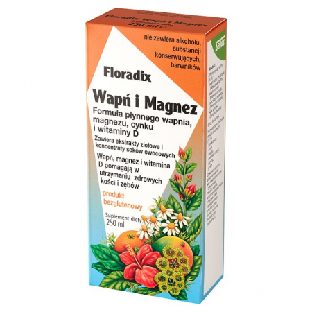 Floradix Wapń i Magnez tonik 250 ml