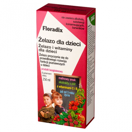 Floradix Żelazo dla dzieci 250 ml