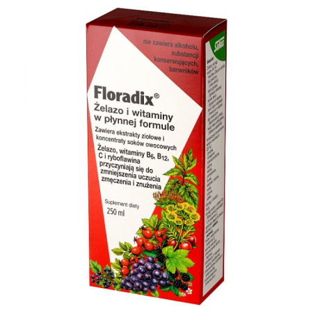 Floradix Żelazo i witaminy 250 ml