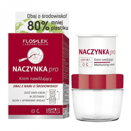 Flos-Lek Naczynka Pro krem nawilżający do twarzy dzień i noc zestaw, 50 ml