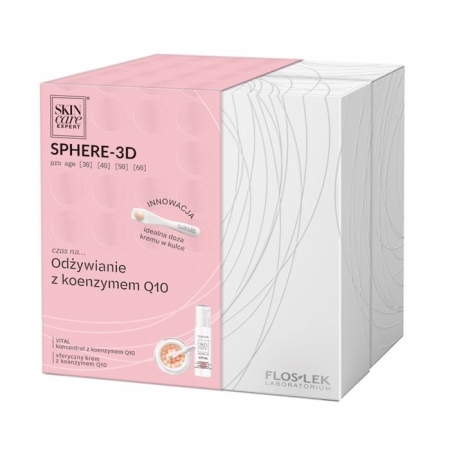 FLOS-LEK Skin Care Expert Sphere-3D Koenzym Q10 Zestaw (krem + koncentrat)
