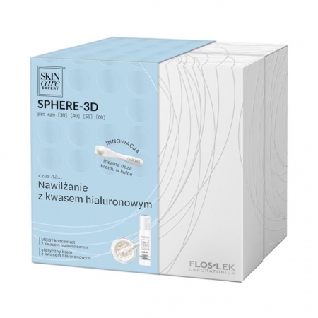 FLOS-LEK Skin Care Expert Sphere-3D Kwas Hialuronowy Zestaw (krem + koncentrat)