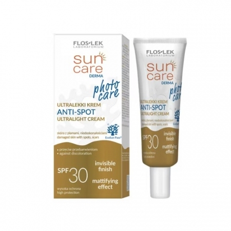 Flos-Lek Sun Care Derma ultra lekki krem Anti-Spot SPF 30, 30 ml