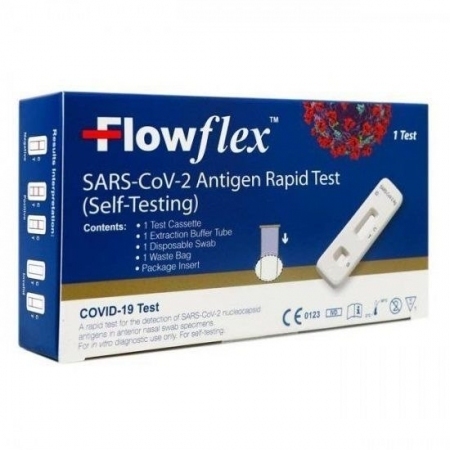 Flowflex SARS-CoV-2 szybki test antygenowy na COVID-19 wymazowy, 1 szt