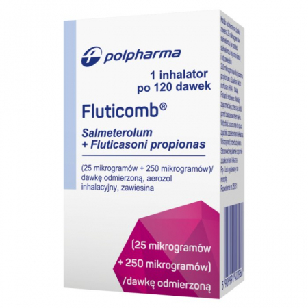 Fluticomb (25 mcg + 250 mcg)/dawkę aerozol inhalacyjny zawiesina, 120 dawek