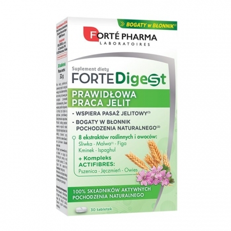 FORTE PHARMA ForteDigest Prawidłowa praca jelit 30 tabletek