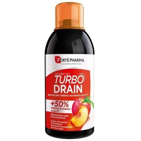 Forte Pharma Turbo Drain płyn o smaku brzoskwiniowym 500 ml