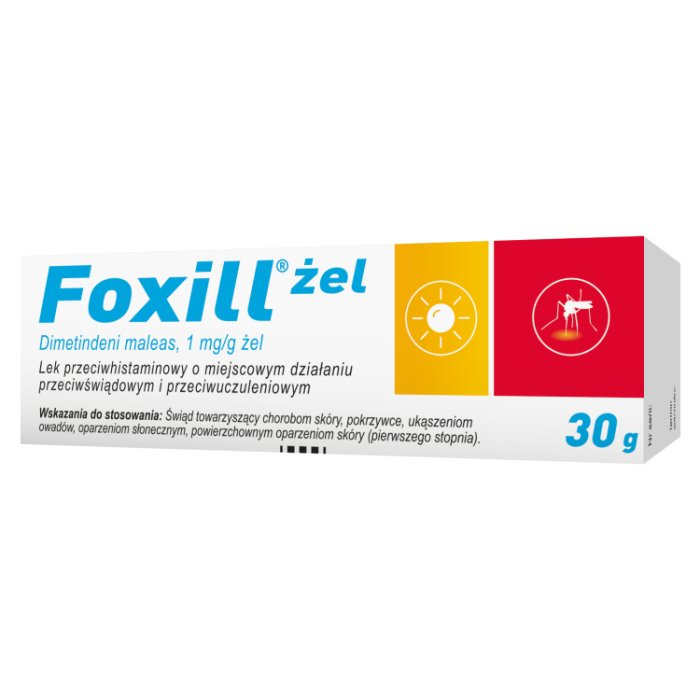 Foxill żel 30 Gukąszeniaświąd Oparzenia Odmrożenia Lekischorzenia Alleccopl